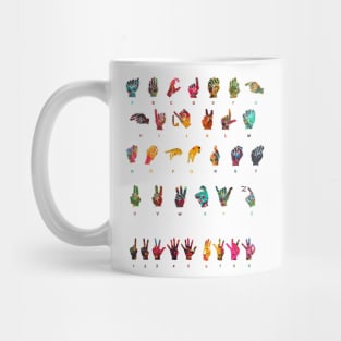 Sign Language Alphabet Mug